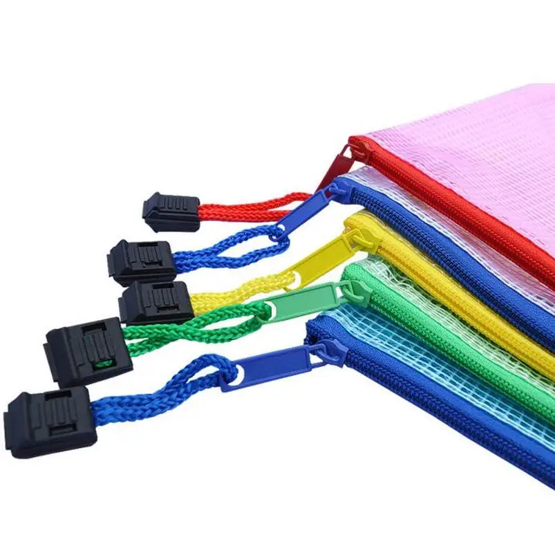 1 Pc Waterproof Zip Bag A3 A4 A5 A6 Transparent Document Bag Pen Filing Products Pocket Folder Office School Supply