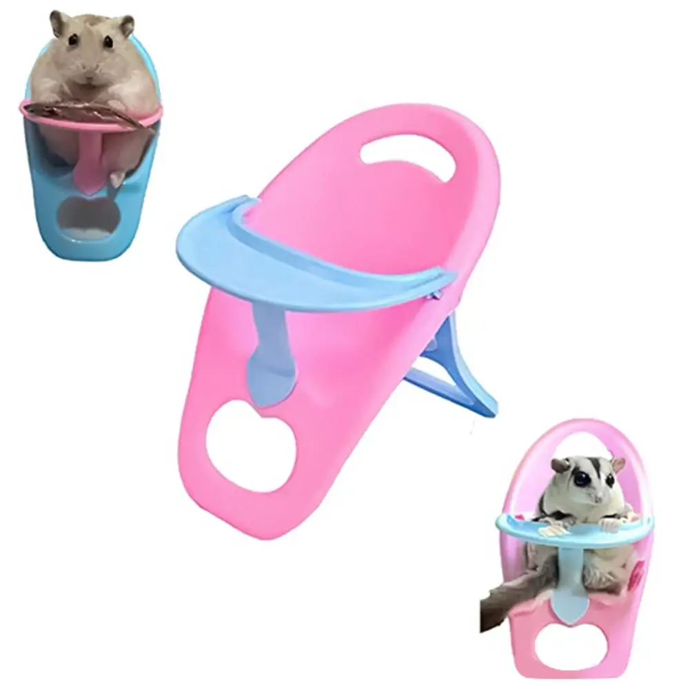 

Pet Mini Feeding Chair Dining Chair Pet Accessories Photo Props For Hamster Guinea Pig Hedgehogs Small Animal (Random Color)