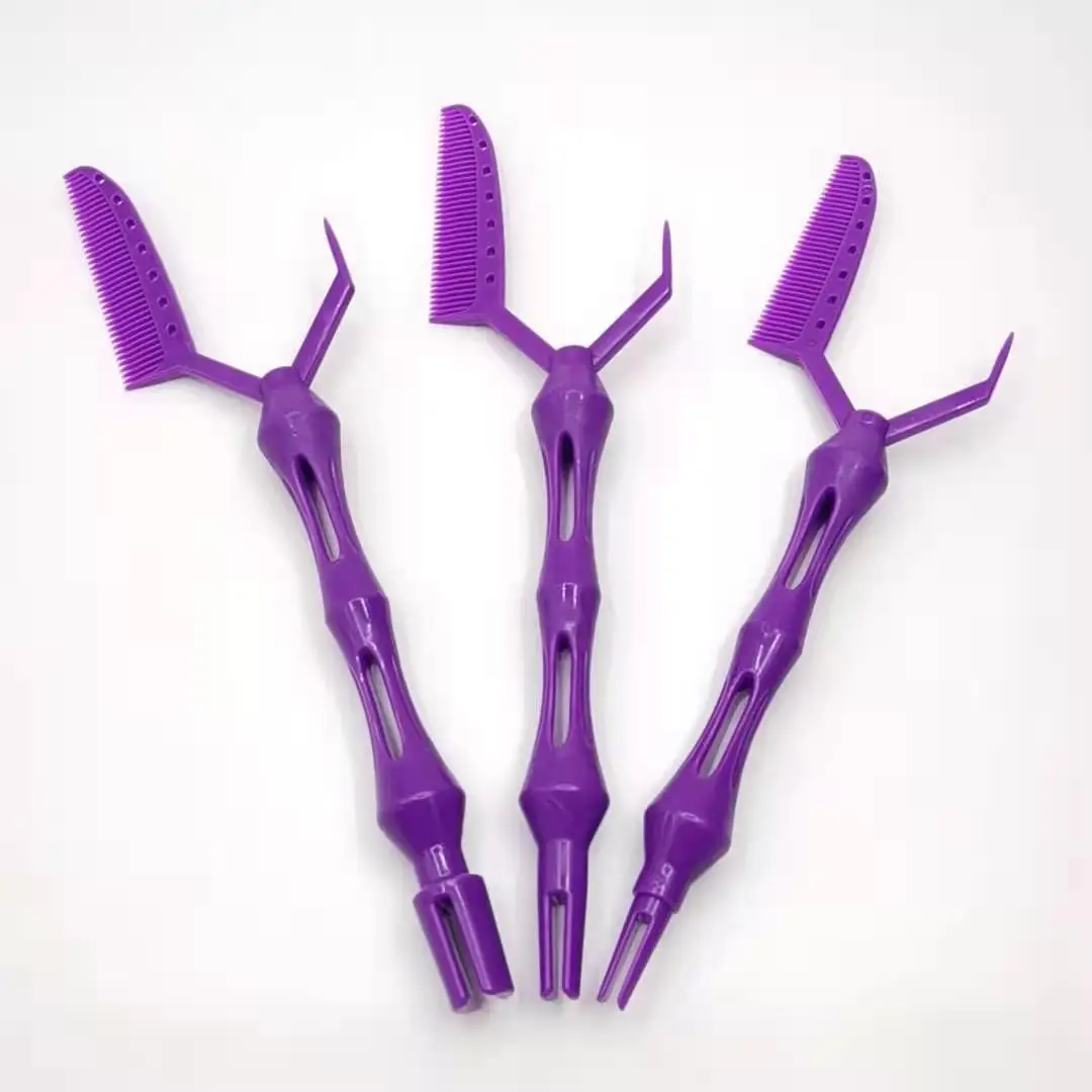 3 Sizes/Set New Arrival Resin Positioning Perm Comb For Barber Shop Professional Women Girls Hairdressing DIY Hair Curling Tool 3