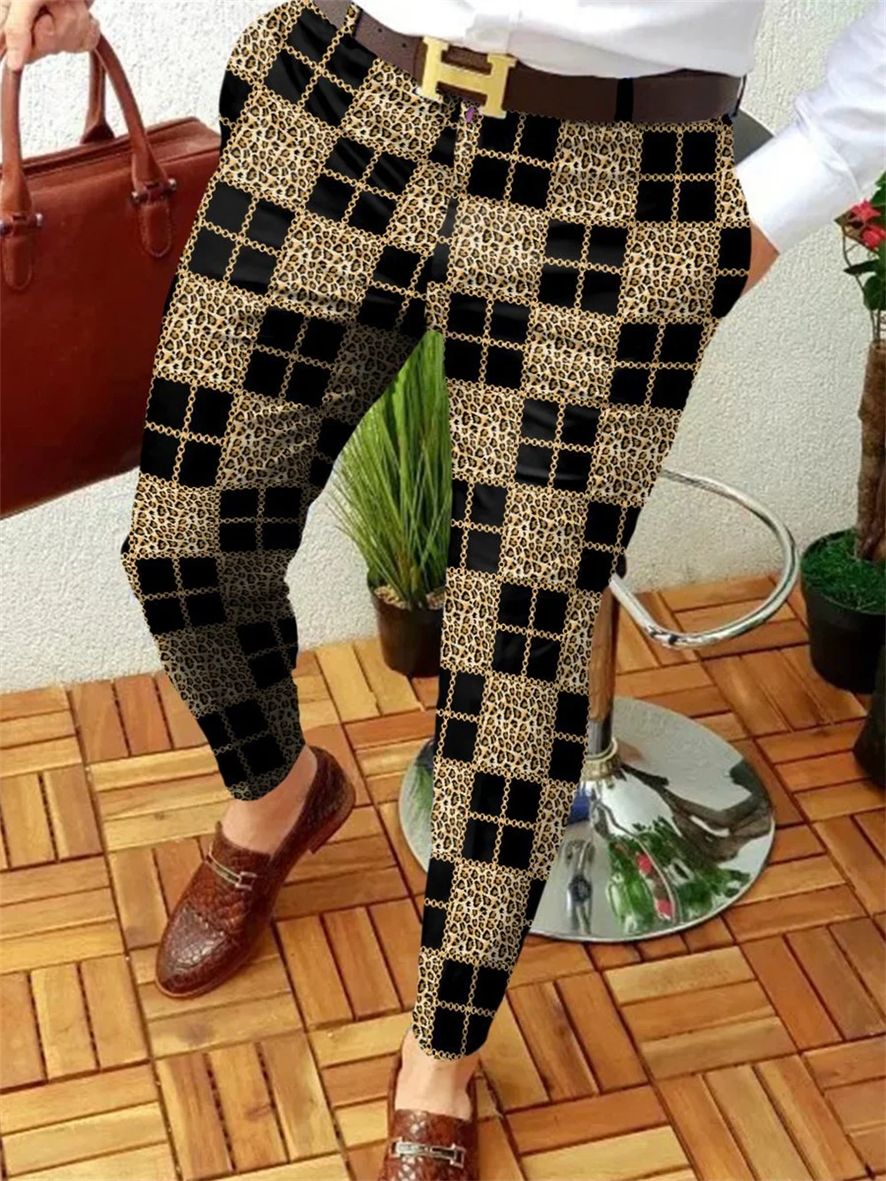 Hot selling men\'s 3D printed straight tube business casual pants for spring and autumn 2024 S-3XL fashionable street clothing