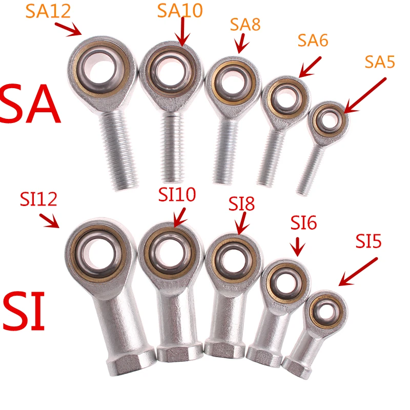 Rod End Joint Bearing 1PC SI5 6 8 10 12 14 16 TK Metric Male Left Female Right Hand Thread AXK