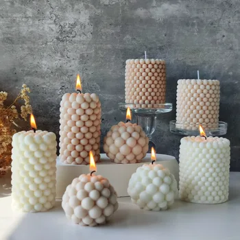 Nordic Bubble Cube Scented Candle Soy Wax Aromatherapy Candle Home Bedroom Table Decor Wedding Birthday Gift 1