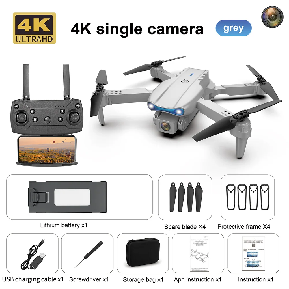 remote control helicopter WLR/C 4K HD Camera FPV 2.4GHz 4CH E99 K3 Pro Foldable 6-Axis RC Drone Quadcopter with Battery helicopter remote control helicopter RC Helicopters