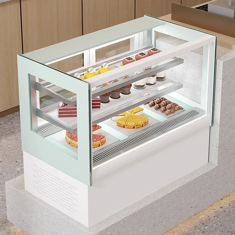 Restaurant Kitchen Machine Refrigerated Cake Showcase Cake Fridge Cooler Display Case - Image 2