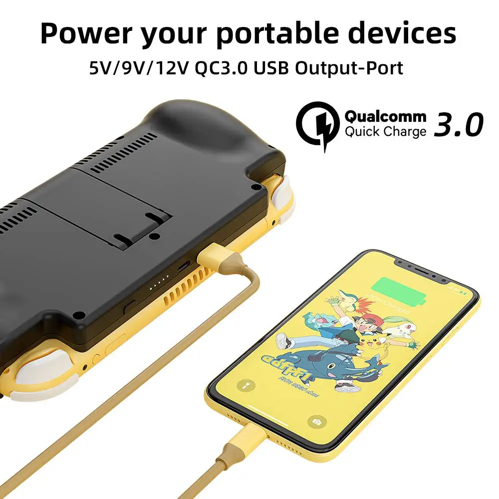 Battery Pack Switch Power Bank Battery Charger Case For Nintendo