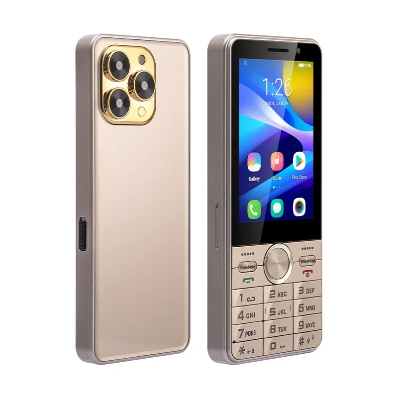 UNIWA HOPE XS17 4G Touch Screen Keypad Phone 3.5 Inch Android 8.1 Dual SIM Card  2GB RAM+16GB ROM 2500mAh Cellphone Whatsapp GPS 2