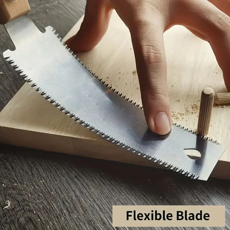 Small Pull Hand Saw Double Edge Blade Cutting Handsaw Wood PVC Pipe Flexible Garden Japanese Saw Tool for DIY Woodworking 2