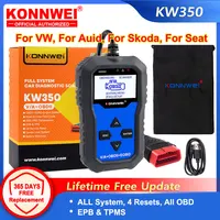 KONNWEI KW350 OBD2 Car Diagnostic Tool OBD Scanner for VAG VW Audi ABS Airbag Reset Oil Service Light EPB Diagnostic Better