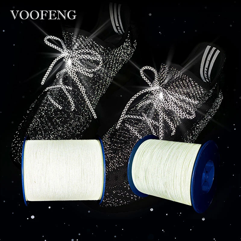 voofeng-reflective-flat-thread-yellow-green-colorful-high-light-reflection-silk-for-diy-clothes-bag-garment-knitting-material