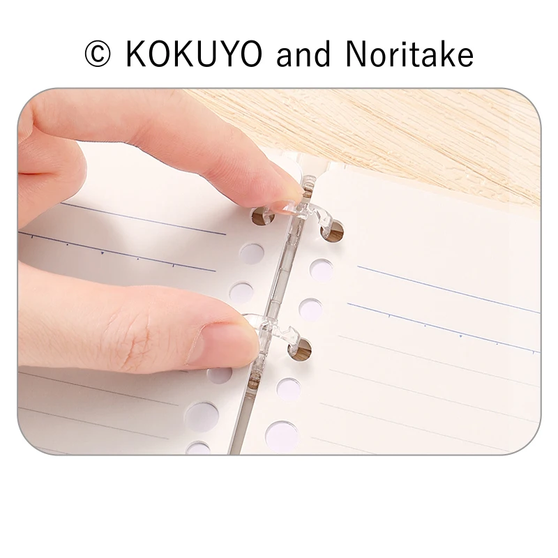 Kokuyo 바인더 노트 A5 B5 느슨한 잎 노트북, 한정 패턴 저널 바인더 일기 플래너, 사무실 학교 용품, 1pc