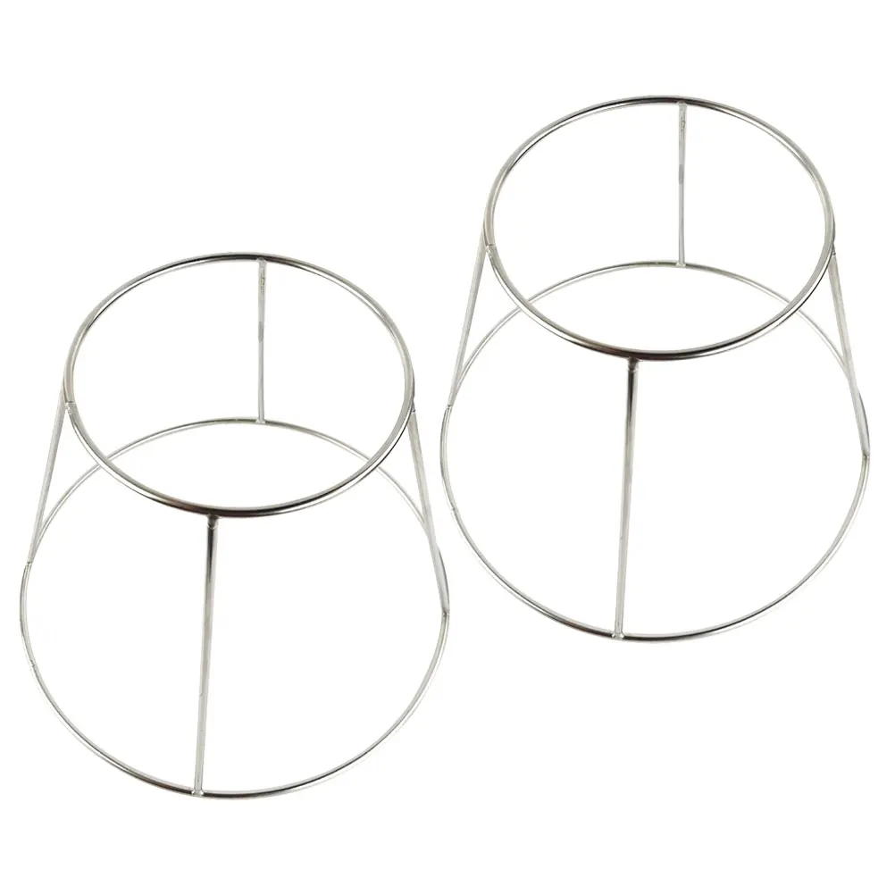 

2Pcs Stainless Steel Griddle Practical Food Holder Household Seafood Rack Restaurant Seafood Holder Display Rack