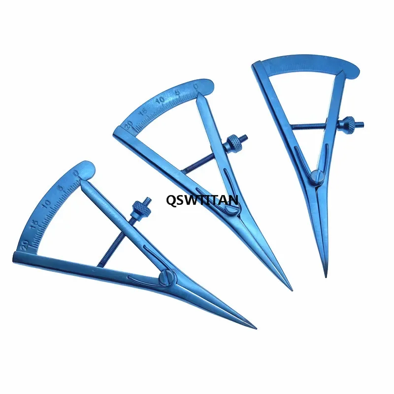 Screw adjustment Castroviejo Caliper Ophthalmic Eye Instrument Surgical measuring gauge 20mm ophthalmic tool,surgical instruments,ophthalmic calipers