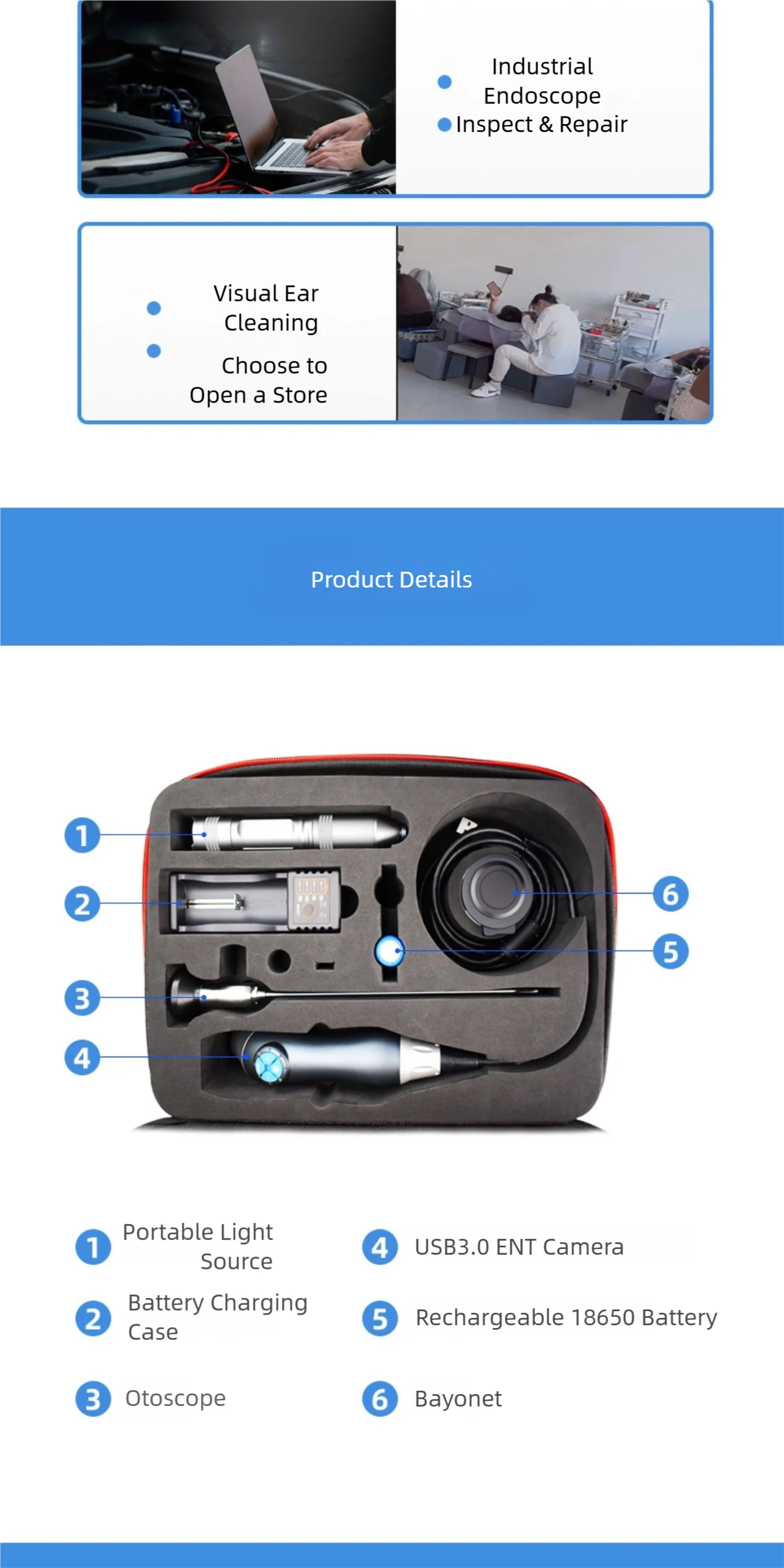 USB endoscope arthroscopy