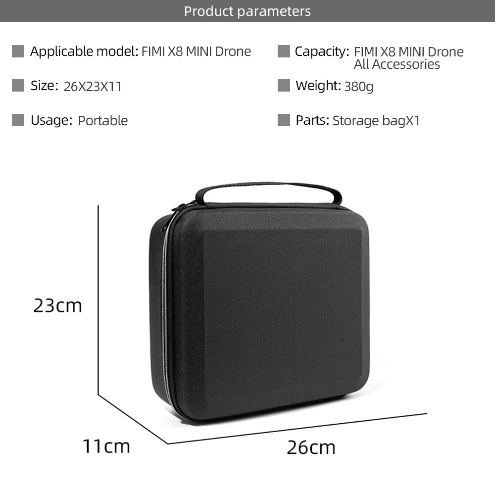 FIMI X8 Mini Bag Outdoor Travel Shoulder Bag Fimi X8 mini Body Remote Control Storage Case Drone Accessories