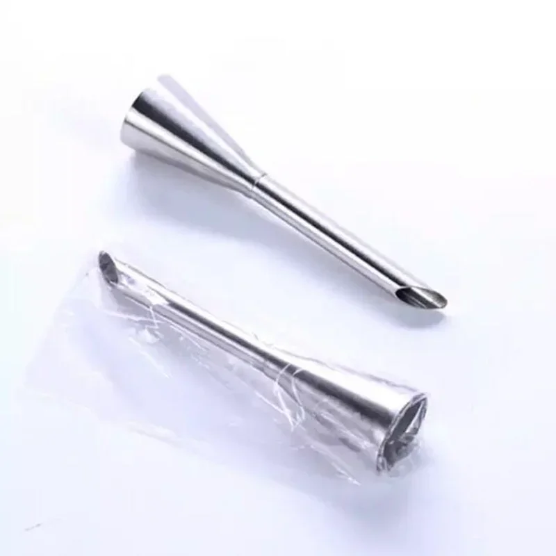 1PC Cream Icing Piping Nozzle Tip Stainless Steel Cupcake Puffs Injection Syringe Cream Puff Nozzle Tip Pastry Kitchen Cake Mold