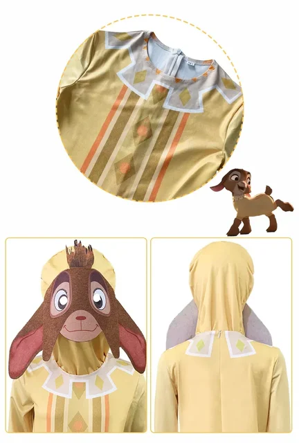 Jumpsuit Star Wish Costume Cosplay Little Goat Valentino Cosplay 