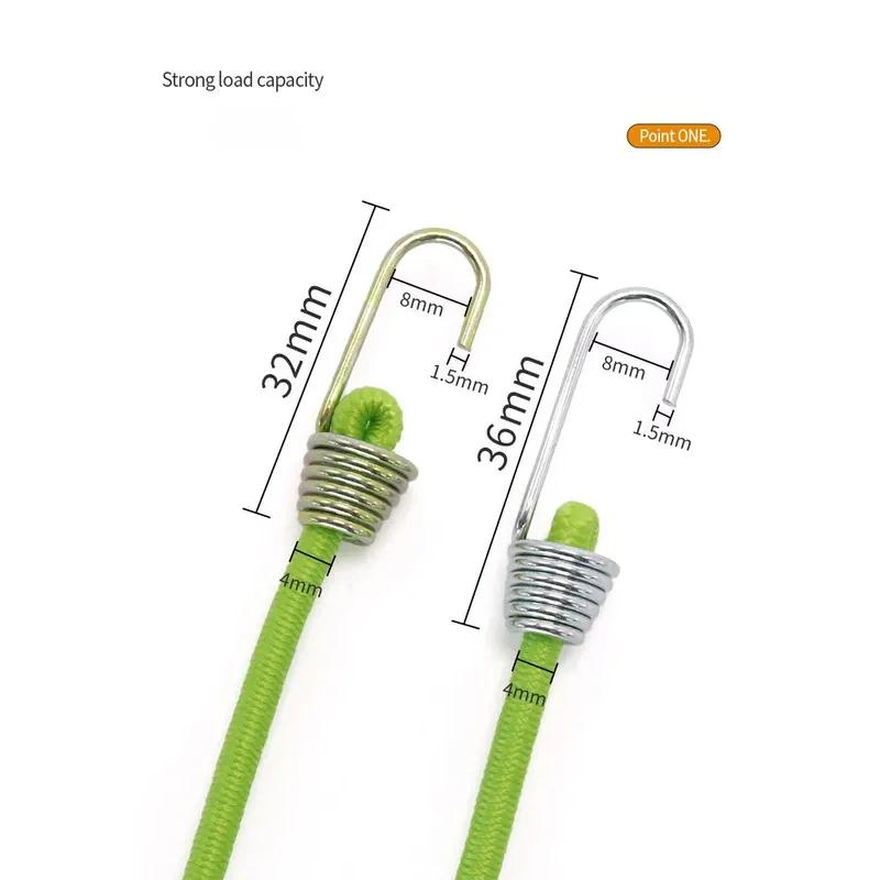 Heavy Duty Elastic Rope Elastic Bungee Cords Luggage Cord 25-30cm Tow Bungee Child Cycling Stretch Pull Strap Tow Fixed Rope cargo straps luggage strap cargo tie down strap tie down straps lashing strap elastic belt bungee straps elastic binding rope trunk elastic belt