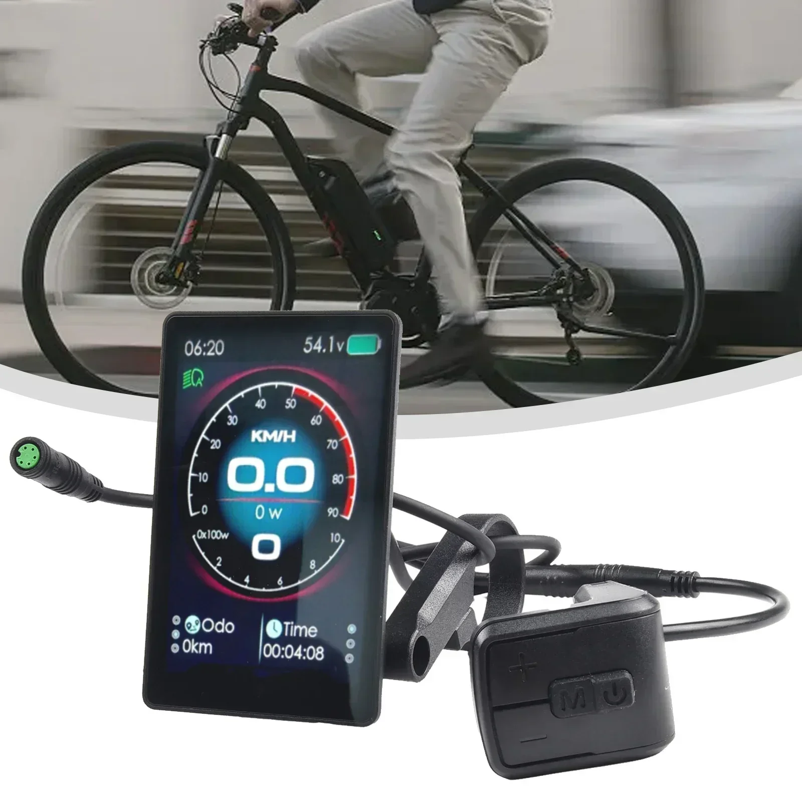 LCDディスプレイ付き電動自転車,Bafang,uart,e-bike用のスピード