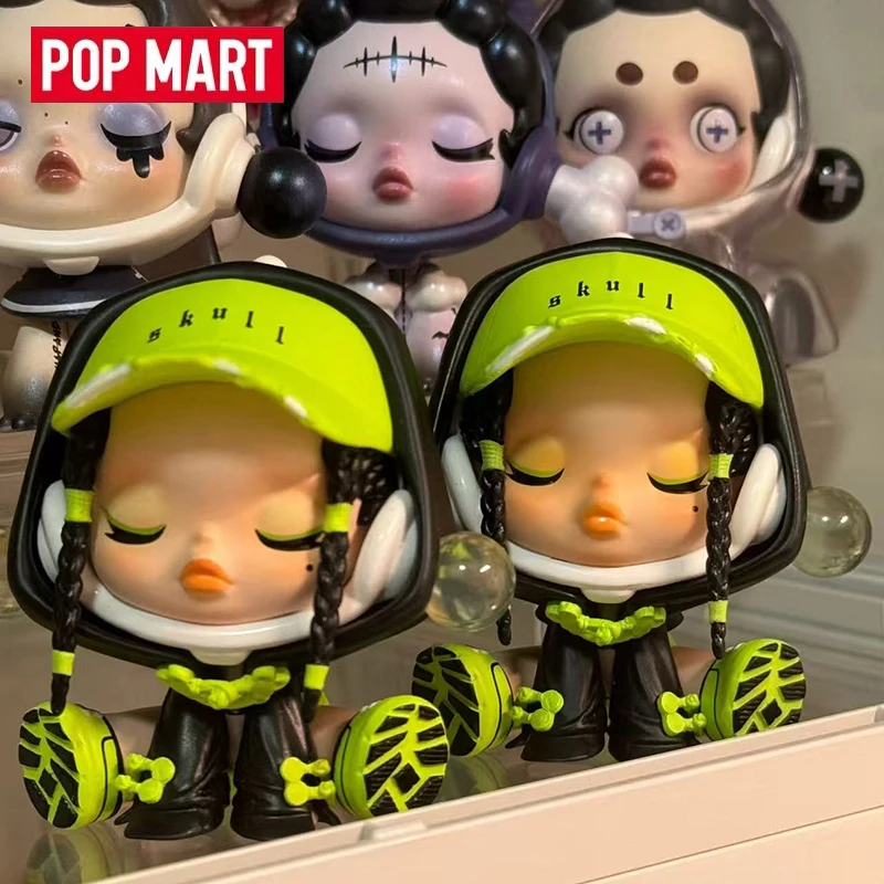 POP MART Skullpanda City of Night 시리즈 블라인드 박스 카와이 애니메이션 액션 피규어 미스터리 서프라이즈 인형 선물 컬렉션