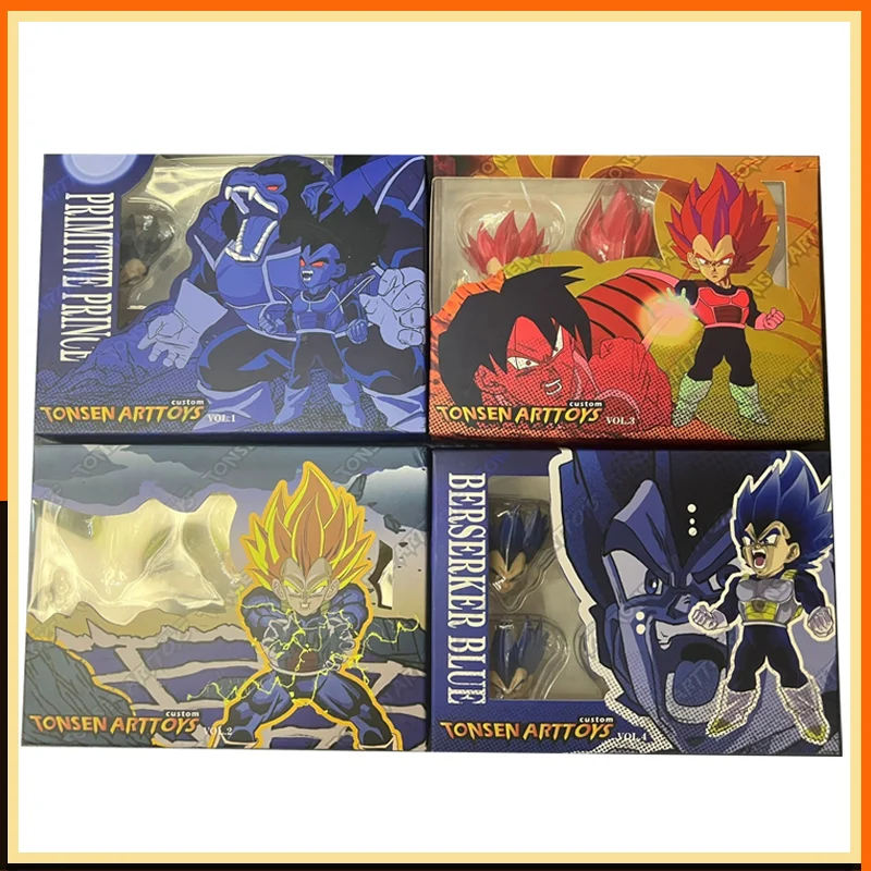

Tonsenarttoys 2.0 Dragon Ball Super Saiyan Deep Blue Vegeta Head Sculpture Anime Figure Collection Decoration Model Gift Toys