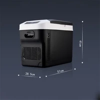 28L Car Home Auto Refrigerator Mini Fridges DC12/24V Freezer Cooler Heater Keep Warm Fresh for Car Home Pinic Camping AC110/220V 6