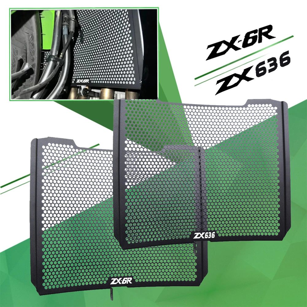 Motorcycle Radiator Grille Guard Cover Radiator Covers Kawasaki Zx6r