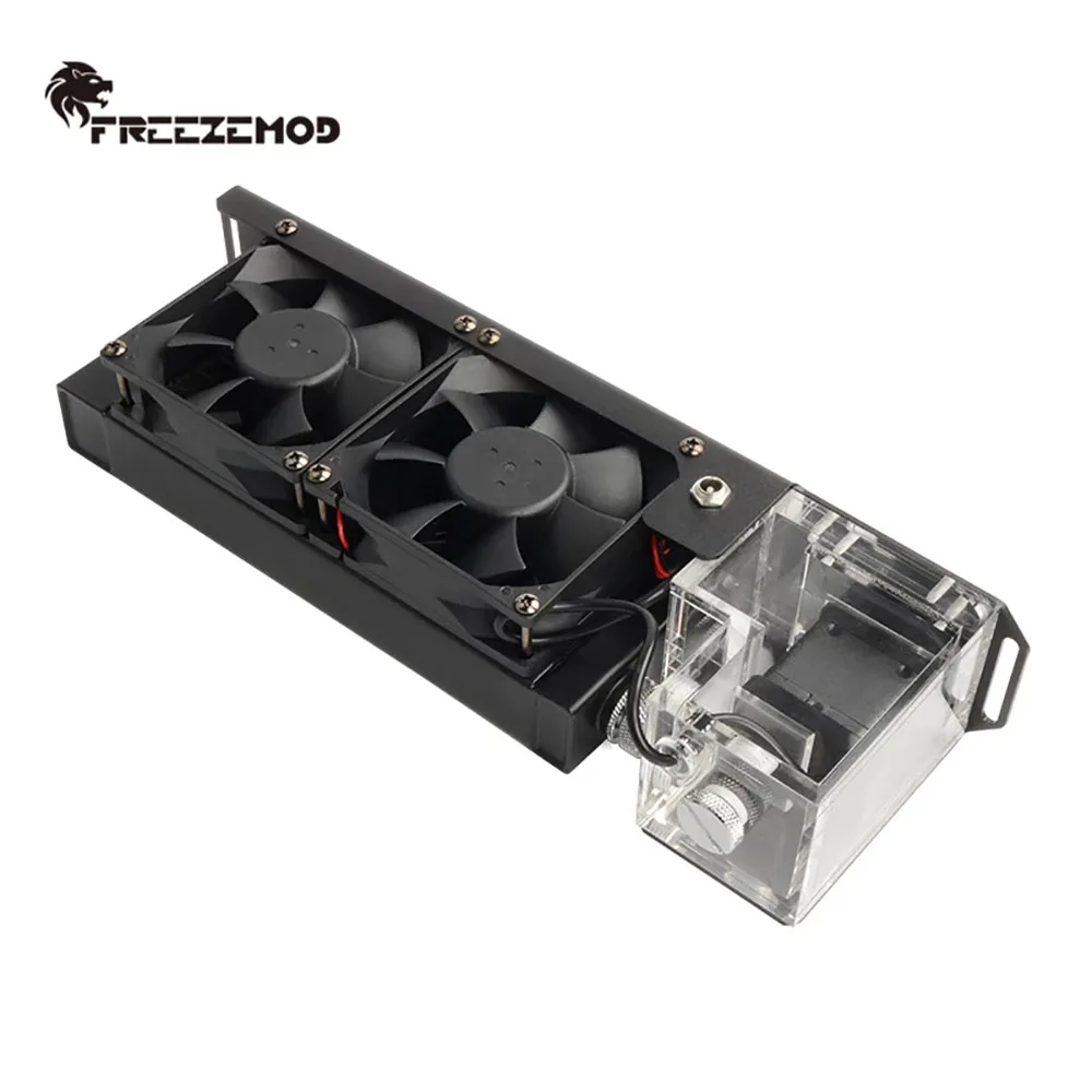 Zemod-mini Módulo de Computador Refrigeração a Água Dissipação de Calor Radiador de 160 mm 2000rpm 8cm Duplo Fan Tanque da Bomba Slmz-z-t - Imagem 6