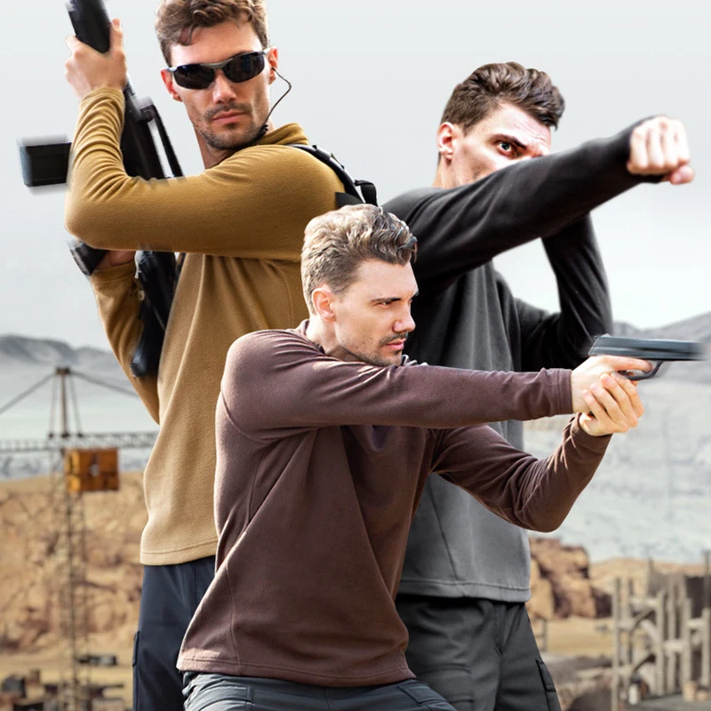 

Новинка Осень-зима мужской Тактический флисовый пуловер мужской уличный Военный ветрозащитный теплый двусторонний флисовый свитер