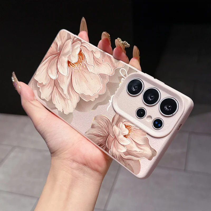 Trendy Floral Peony Phone Case Cover