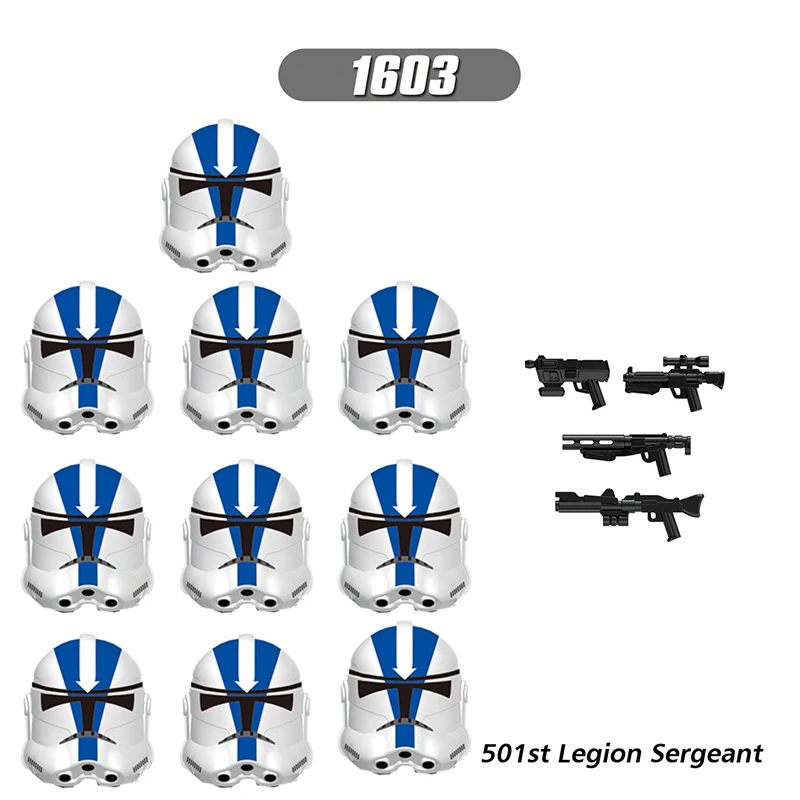 10pcs/set 501st Legion Clone Snowtroopers Troopers Building Blocks Bricks Star Action Figures Wars Kashyyyk Elite Corps Toys |