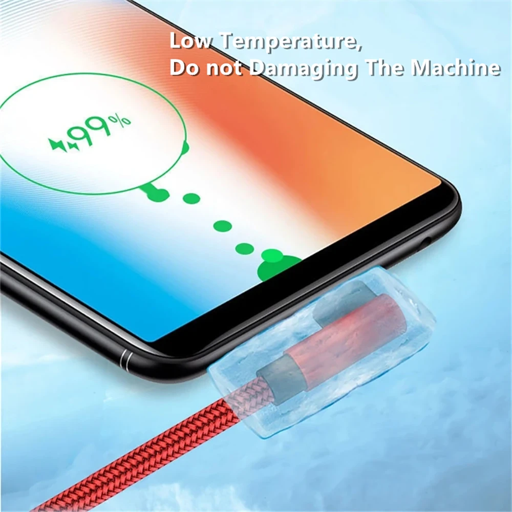 6A 66W 90 Degree Elbow Phones Cable USB Fast Charging Cable for Samsung Xiaomi Huawei OnePlus Android Device 0.25m/1m/1.5m/2m/3m