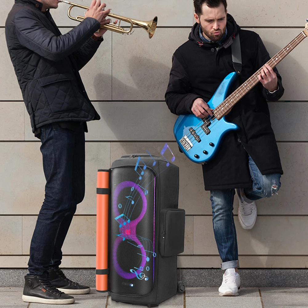 Speaker Carry Cover Anti-Slip Portable Speaker Dust Case Nylon Padded Speaker Protective Cover for JBL Party Box 710 Accessories