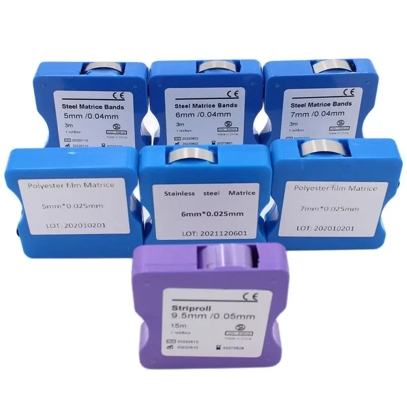 DentalstainlesssteelPolyesterfilmrestorationLightcuredresin