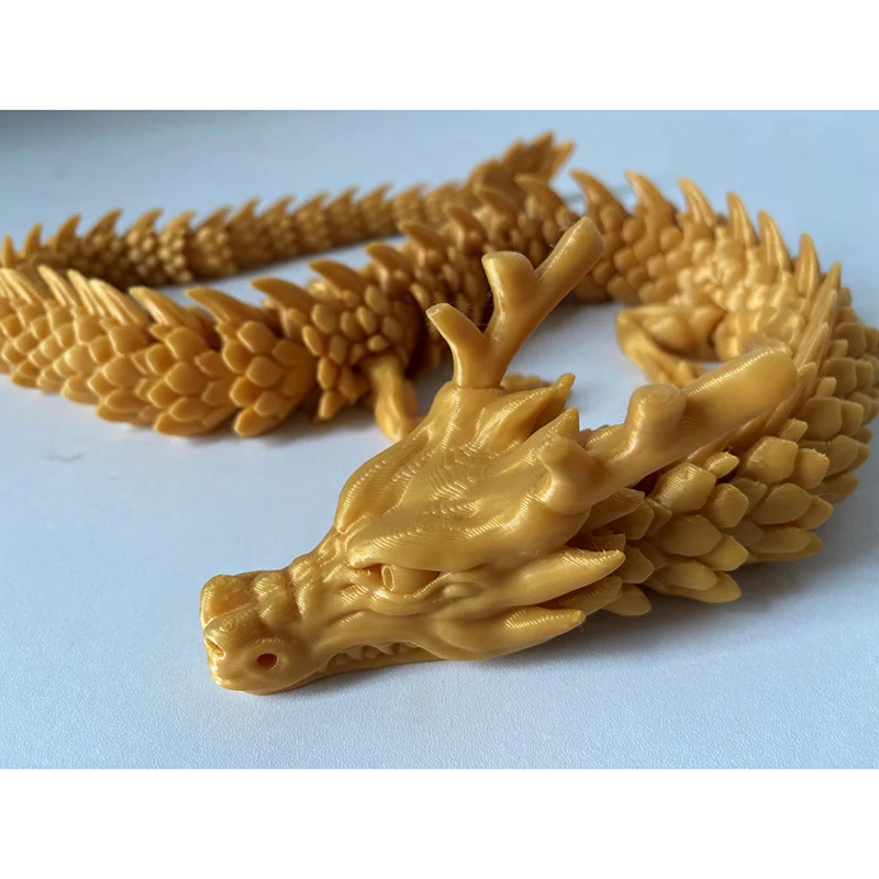 3D Printed Feather Flying Dragon Model Tabletop Decoration Gift