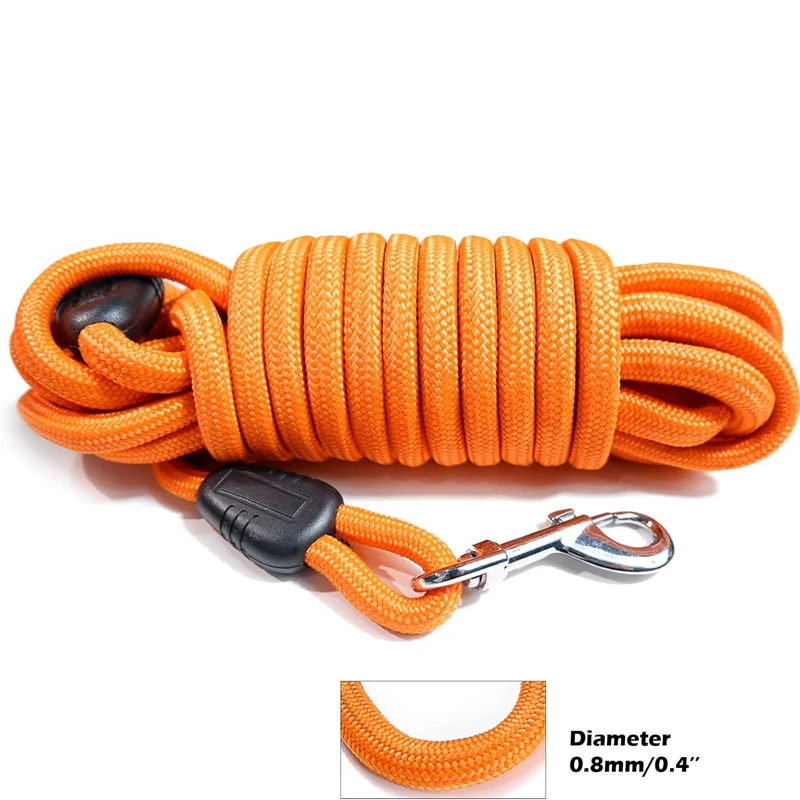 5M/10M/15M Long Rope Training Dog Leash- Heavy Duty Nylon Recall Agility Training Dogs Lead Leash For Medium Large Dog Leash 5M/10M/15M Long Rope Training Dog Leash- Heavy Duty Nylon Recall Agility Training Dogs Lead Leash For Medium Large Dog Leash