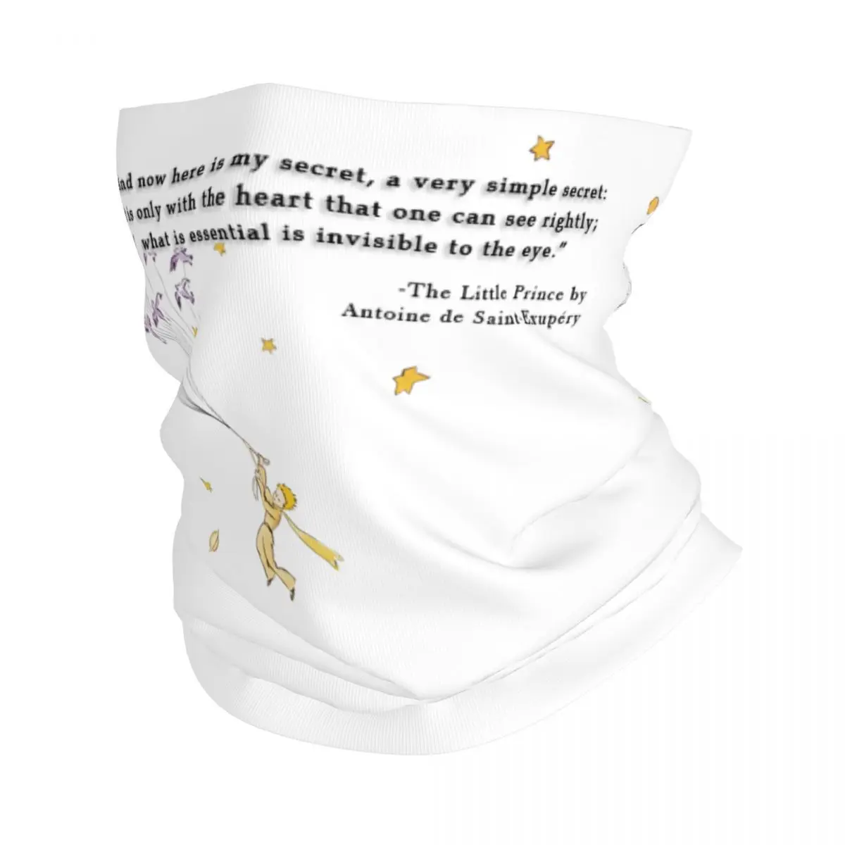 

The Little Prince Bandana Winter Neck Warmer Women Windproof Wrap Face Scarf Hiking Fairy Tale Fiction France Gaiter Headband