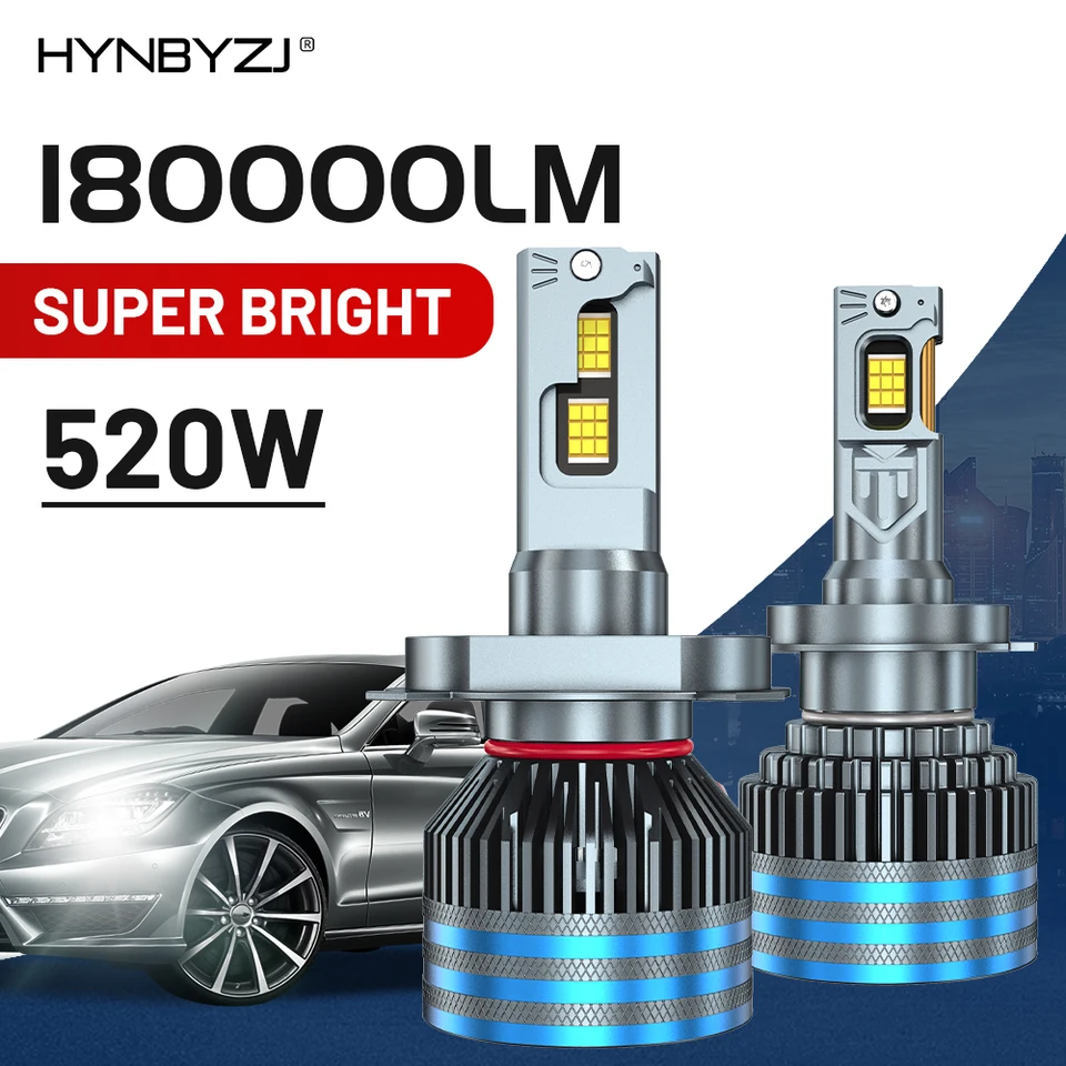 520W 420000LM H7 H4 H11 LED Headlight High Power Canbus H1 H8 9005