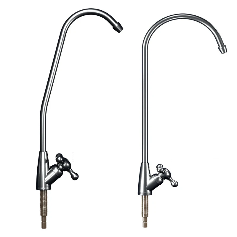 

Purifier Direct Drinking Tap Kitchen Water Faucet Chrome Plated 1/4 Inch Connect Hose Reverse Osmosis Filters Parts
