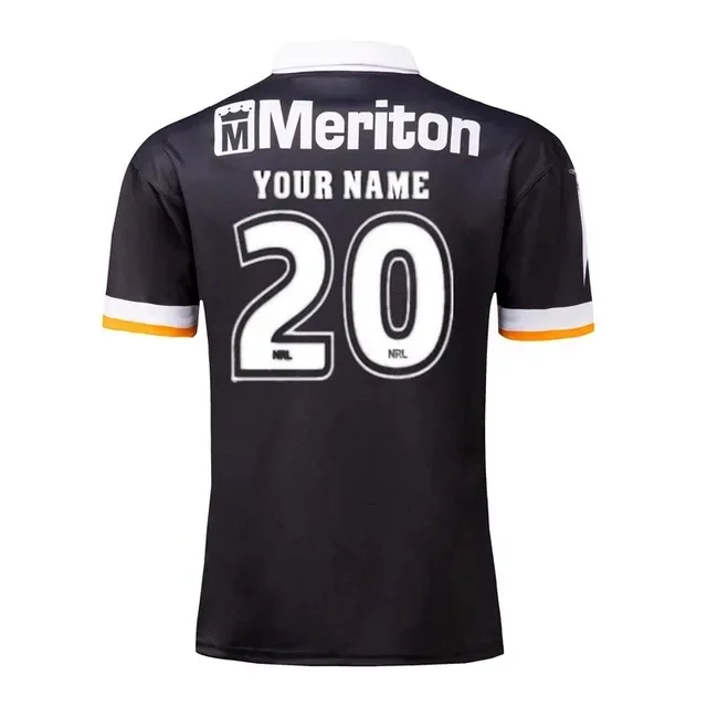 thumbnail image 1 of Camiseta de rugby retro Wests Tigers 2000 - Hombre Talla: S-5XL (Nombre y número impresos) Calidad superior, 1 of 4