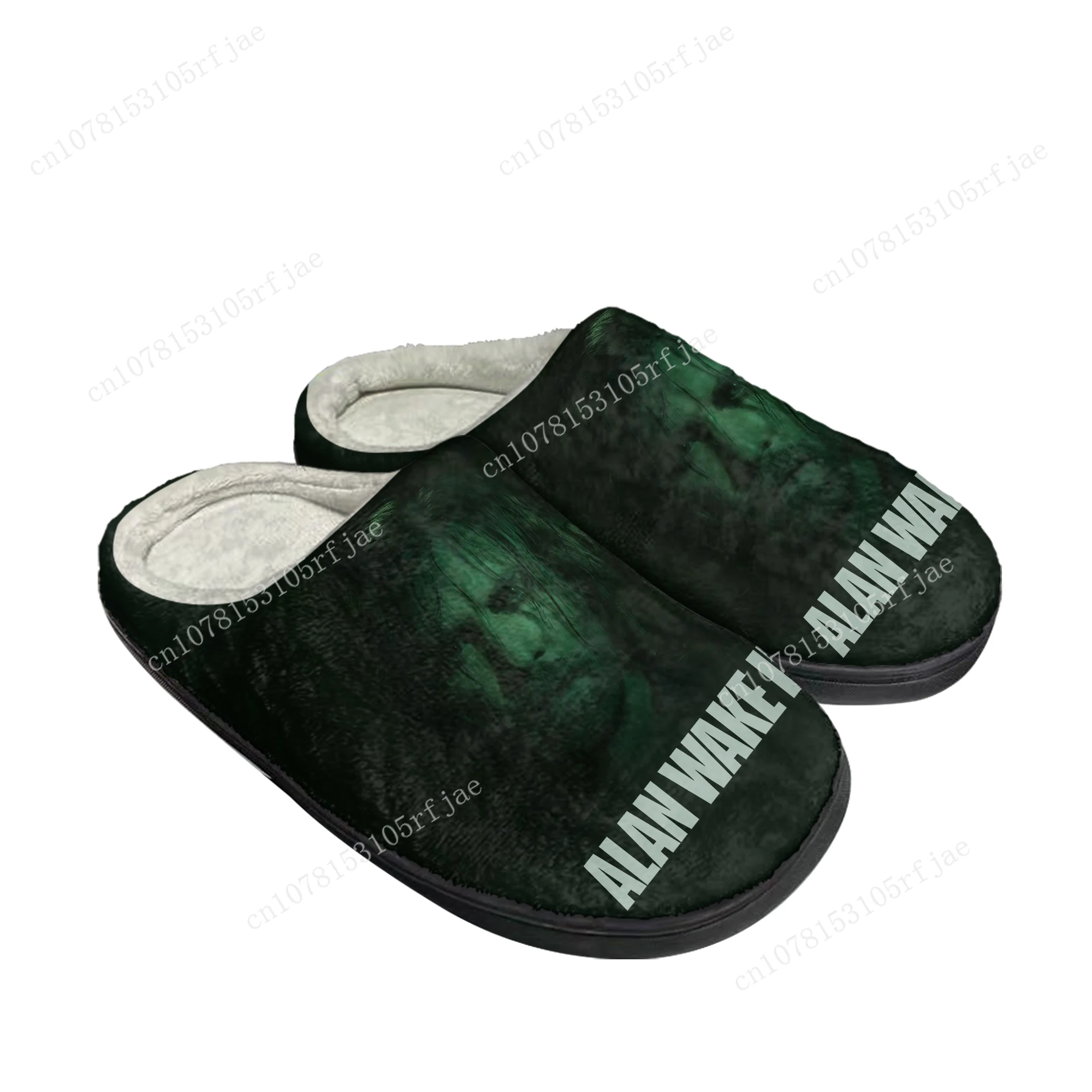 Alan Wake2 Home Cotton Slippers 3D Game Mens Womens Teenager Fashion Plush Bedroom Casual Keep Warm Shoes Tailor Made Slipper
