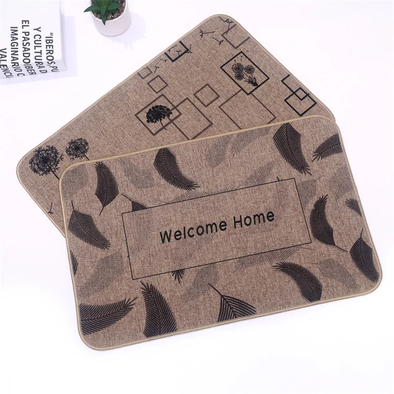 

Drop Shipping New 40*60cm Mat Non-slip Bathroom Rug Absorbent Doormat Foot Pad Floor Living Room Door Mat