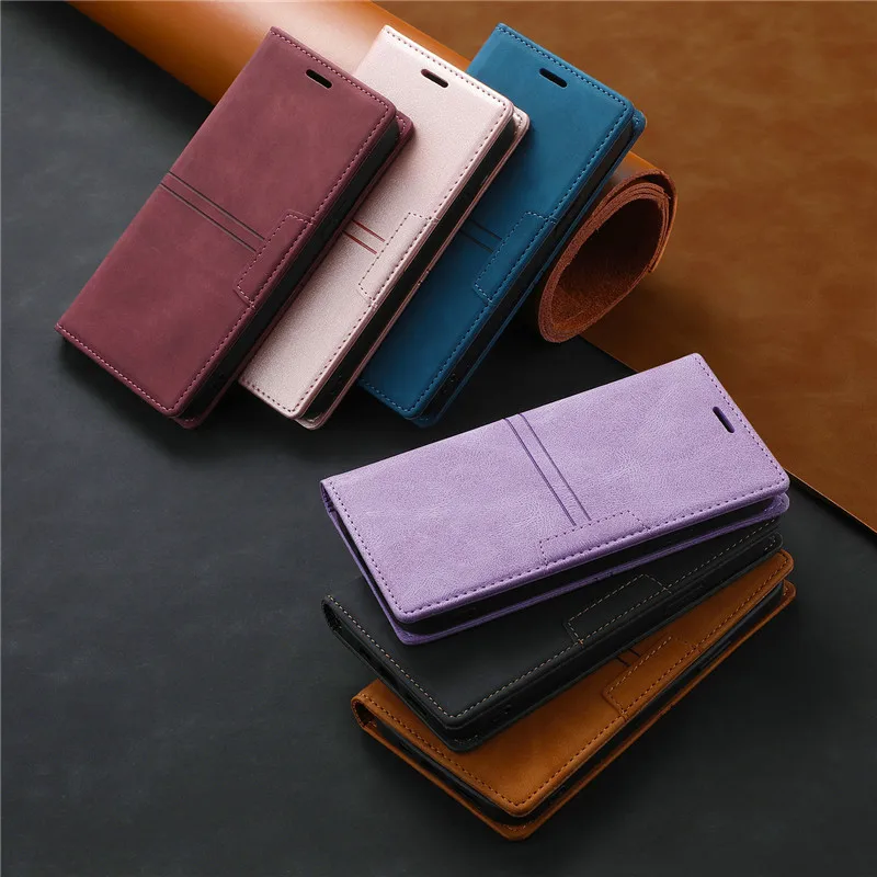 CaseMe Samsung Galaxy S24 Ultra Retro Leather Wallet Case With RFID  Blocking Card Slots Purple