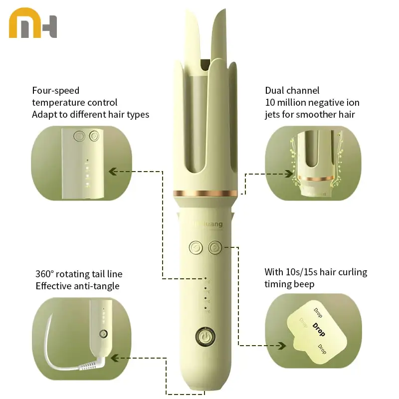 Automatic Curling Iron Wand 32MM Automatic Ceramic Hair Roller Professional Curling Iron Electric Wand Hair Waver