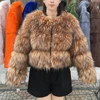 HOOOFUR Faux Fur Coat Women's Jacket Winter Fashion Warm Thick Fox Raccoon Leather Brown Plus Size Especially Fake Fur Cold Coat 6