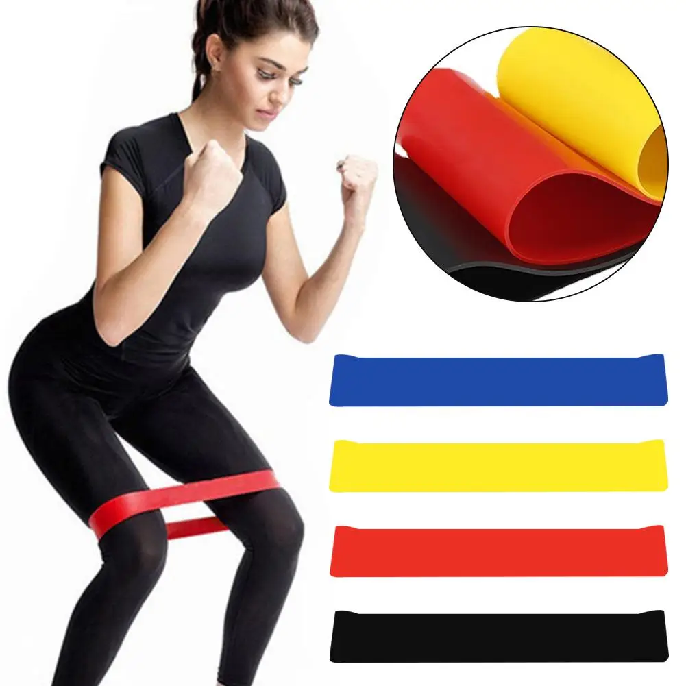 Rubber Resistance Band Exercise Elastic Band Yoga Fitness Pull Portable Sports Weight Strength Band Assist Up Equipment Pil K7V2