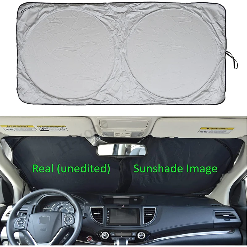 Car windshield sunshade with storage bag Car sunshade foldable UV  protection and sunshade interior accessories 150*70cm 160×86cm - AliExpress