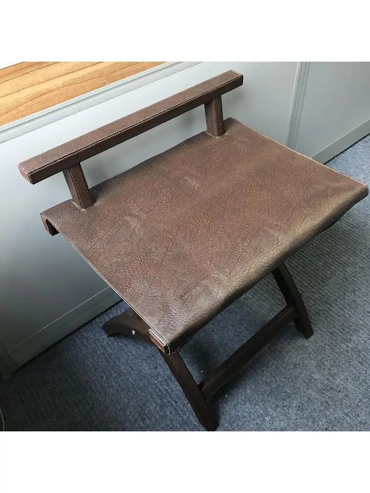 Room set leather luggage rack hotel suite leather racks bedroom folding floor home storage rack vertical
