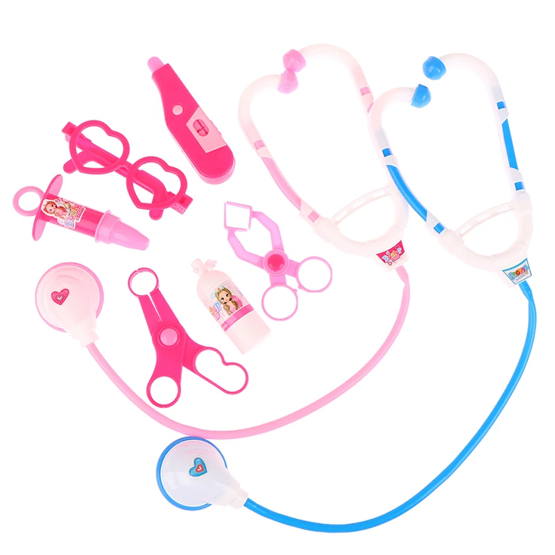 7Pcs Kids Play Doctor Game Early Educational Toys Pretend Doctors Kit Child Stethoscope Cosplay Toy 5