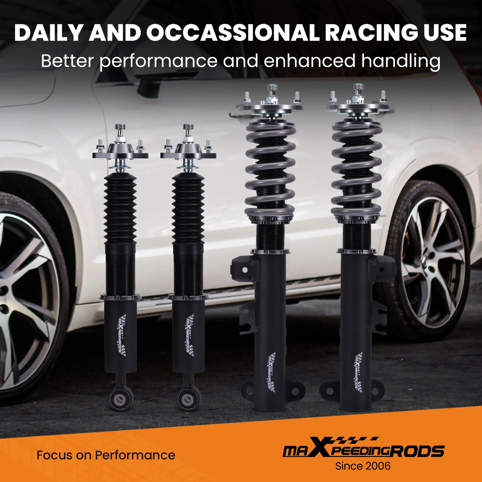 Maxpeedingrods Cot7 Coilovers Shock Kit Sospensione Per Bmw Serie 3 E36 Rwd Racing Coilover Sospensione Ammortizzatore Kit Di Abbassamento