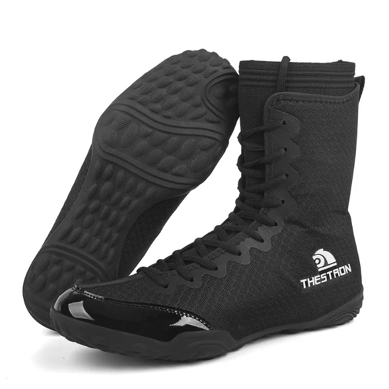 Professional Wrestling Shoes Competition Training Shoe Breathable Non-slip Fighting Sanda Boxing Shoes Free Fighting Sports Shoe
